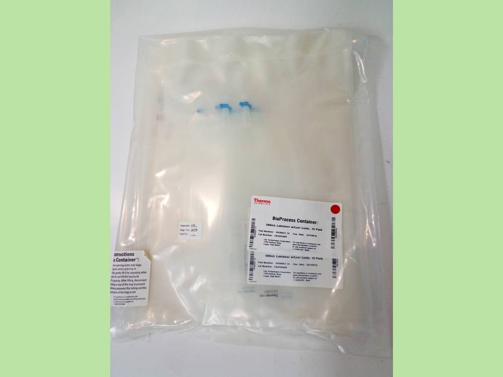 Labtainer BioProcess Container (BPC), 500mL Bag with 2 Ports, Luer Lock and MPC Insert, SH30657.14.